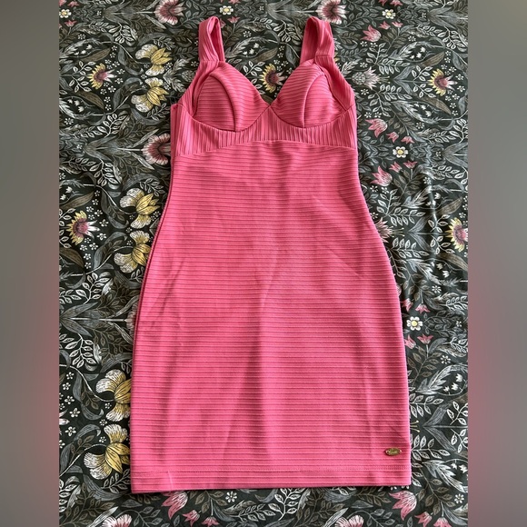Guess Coral Bandage Dress - Picture 1 of 6